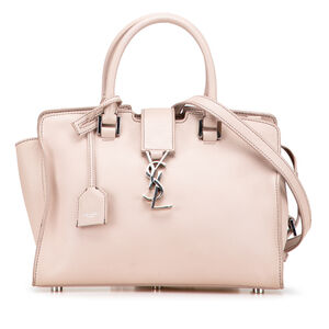 Pre-Loved Saint Laurent Baby Leather Monogram Downtown Cabas Satchel